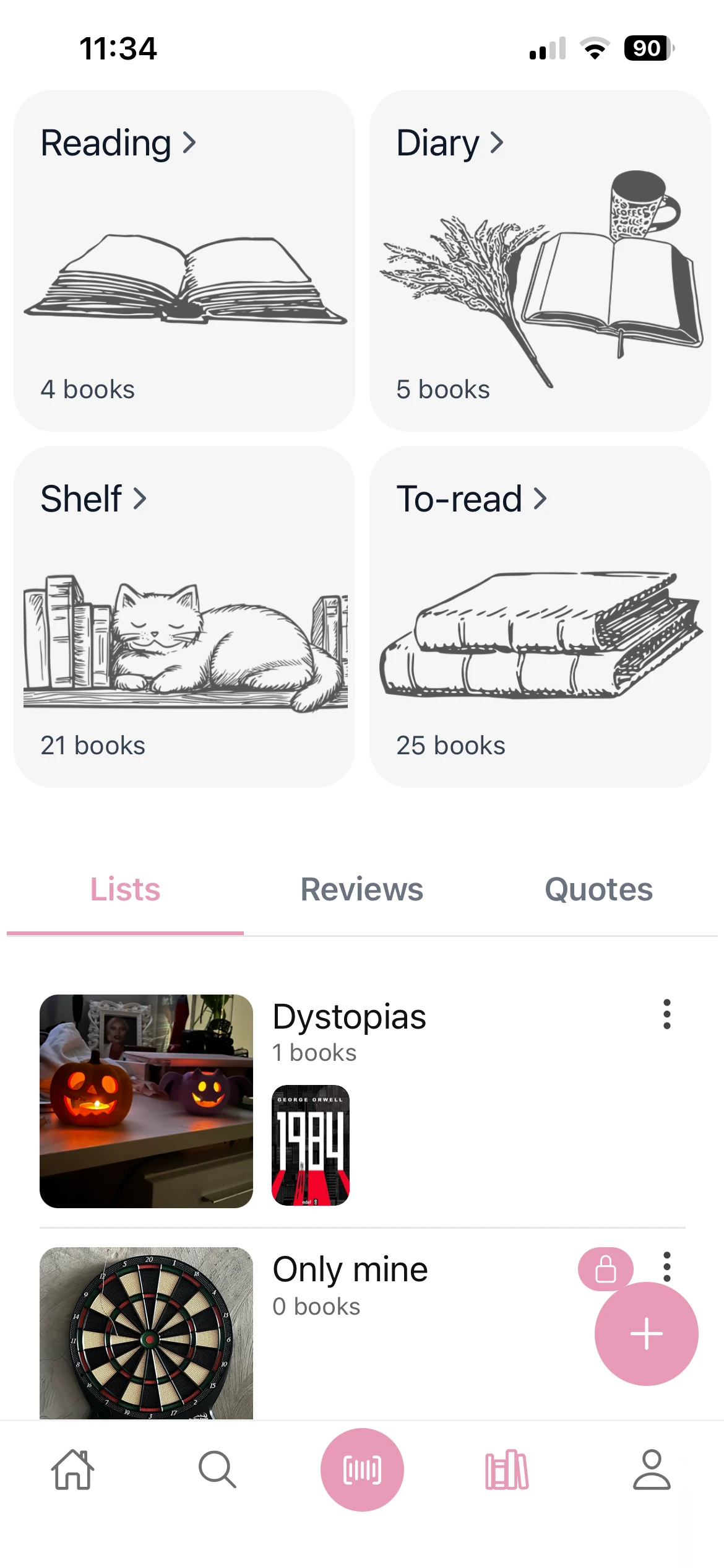 Book lists in Byndle